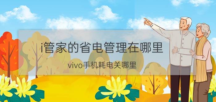 i管家的省电管理在哪里 vivo手机耗电关哪里？